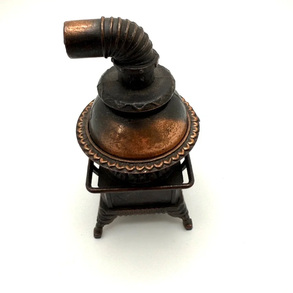Vintage Cast Iron Stove Pencil Sharpener‎ Desk Decor Miniature Wood Stove